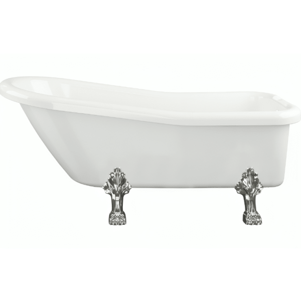 AquaVolere Queensway Traditional Freestanding Bath W/Feet 1530mm x 670mm - Image 2