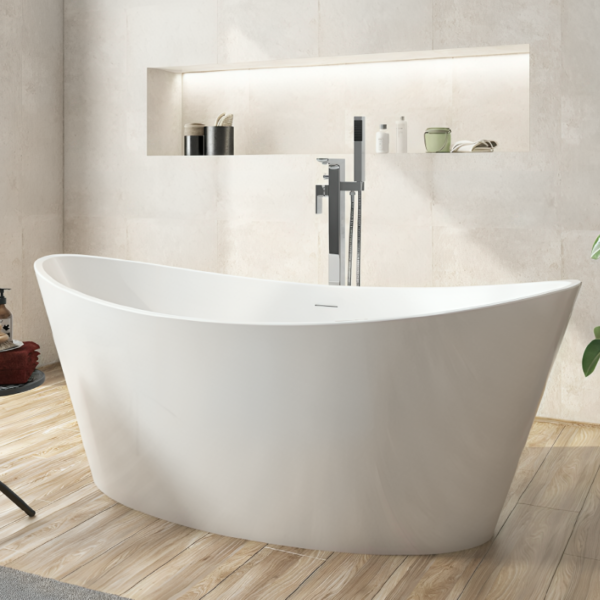 Aruba 1700MM X 800MM White Double Ended Freestanding Bath
