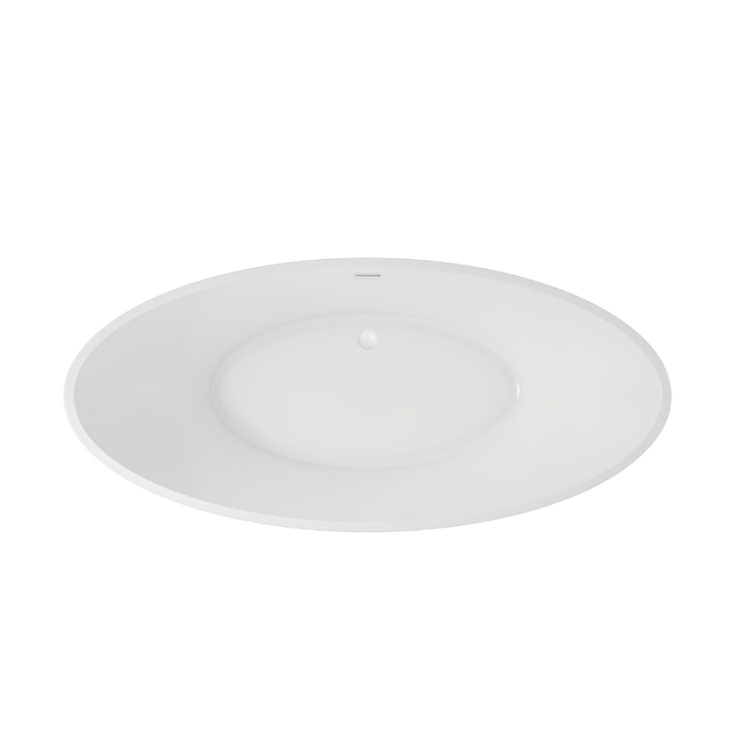 Aruba 1700MM X 800MM White Double Ended Freestanding Bath - Image 2