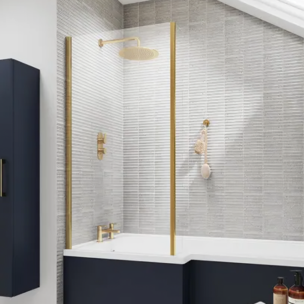 Pacific Bath Screens Square L Shape Bath Screen