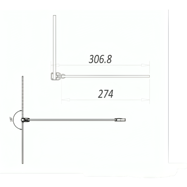 Brushed Brass 8mm Wetroom Screen With Flipper Panel - Image 6