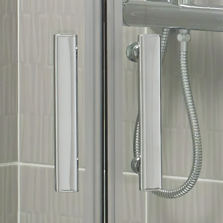 Kartell Koncept 2 Door Quadrant Shower Enclosure 6mm Glass - Chrome - Image 2