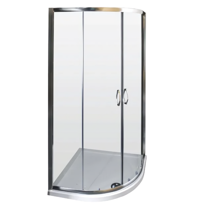 Kartell Koncept 2 Door Quadrant Shower Enclosure 6mm Glass - Chrome - Image 3
