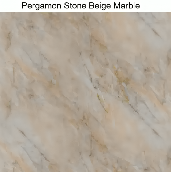 Maxplas Bathroom Wall Panel 2.4m x 1m – Pergamon Stone Beige Marble - One Panel