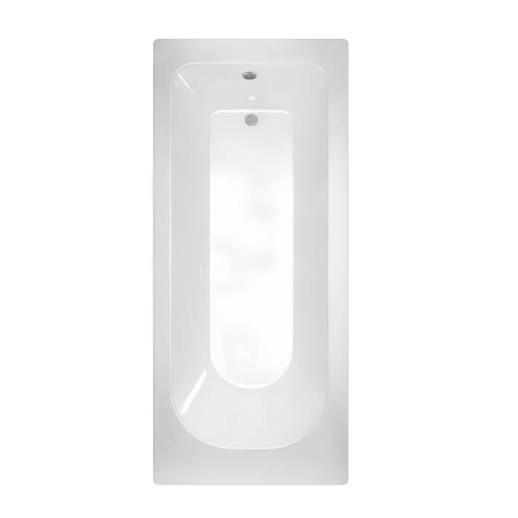 1800mm x 700mm Round Single Ended Bath With No Tap Holes