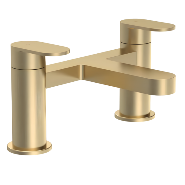 Nuie Halstatt Bath Filler Tap - Brushed Brass