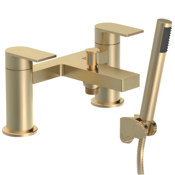 Nuie Canada Bath Shower Mixer - Brushed Brass