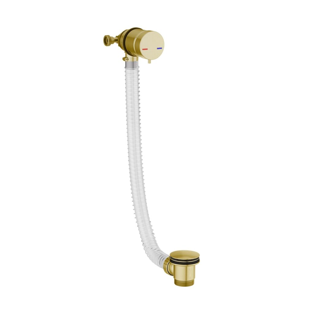 Brushed Brass Shower/Bath Set Includes Shower, Waste & Screen - Image 8