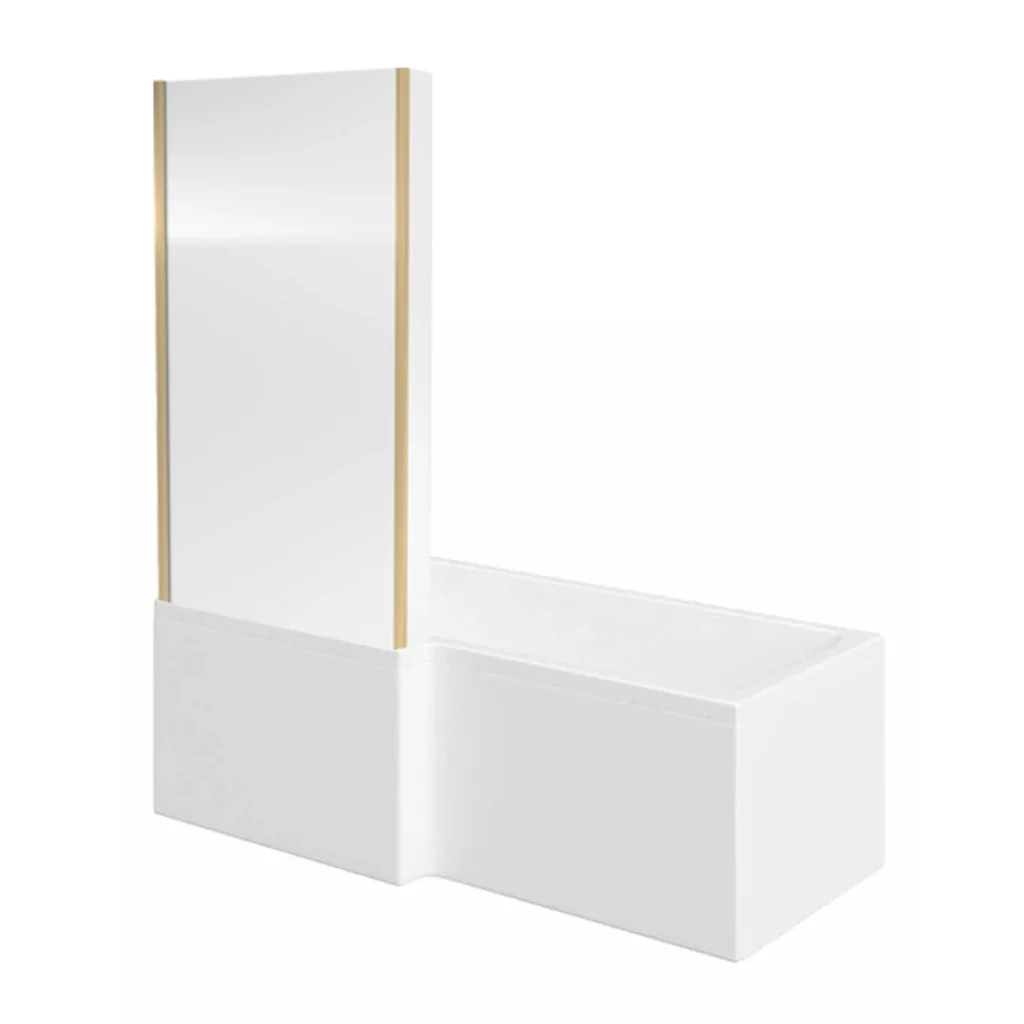Brushed Brass Shower/Bath Set Includes Shower, Waste & Screen - Image 4