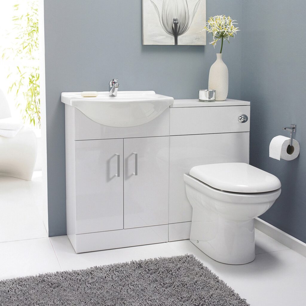 Complete Vanity Bathroom Suite Package Round - Chrome - Image 2