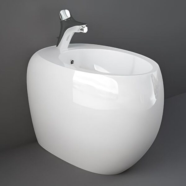Rak-Cloud White Gloss Back To Wall Bidet