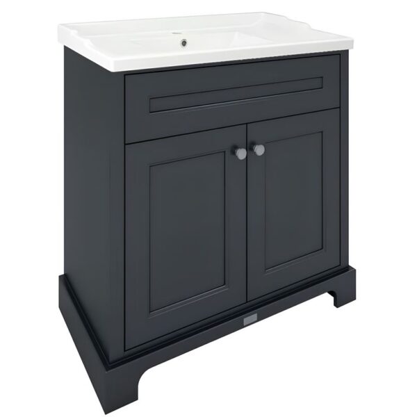 Washington 800mm Traditional Vanity Unit & Basin - Black