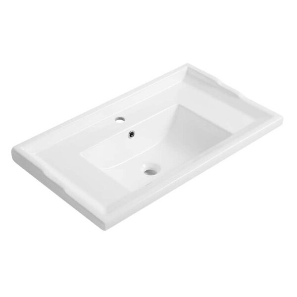 Washington 800mm Traditional Vanity Unit & Basin - Black - Image 2