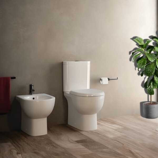 Rak-Tonique Back To Wall White Bidet - Image 3