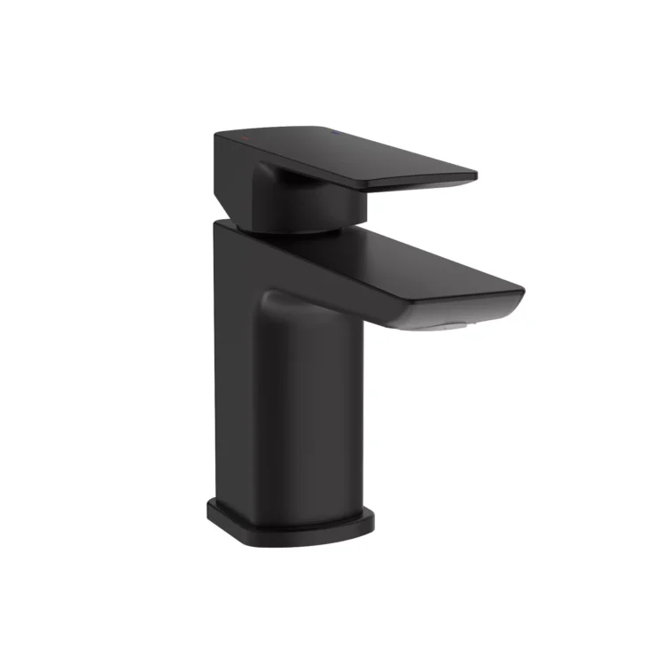 1700mm P Shaped Bath Complete Suite - Matt Black - Image 6