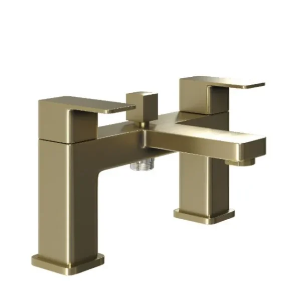 Brushed Brass Bathroom Suite 1700mm L Shaped Bath Package - Image 5