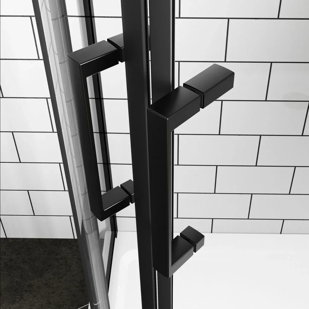 Quadrant Corner Shower Suite Package - Matt Black - Image 9