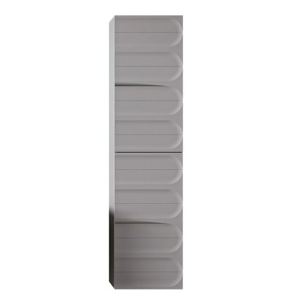 Giavani Serena Mid Grey Bathroom Tall Unit Wall Hung 1500X400X300mm