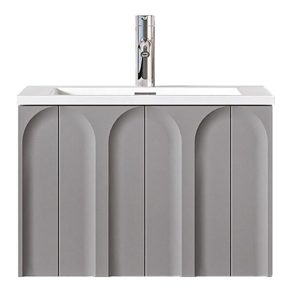 Giavani Serena Mid Grey Wall Hung Basin Unit 600mm