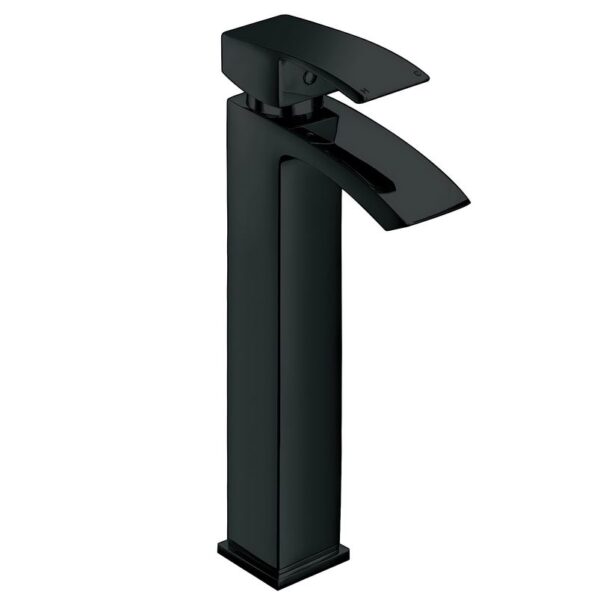 Sognare Descent Black High-Rise Mono Basin Mixer Tap