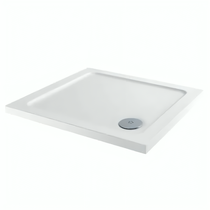 Eco-Stone Square White Shower Tray - Available In Various Sizes - 900 x 900mm