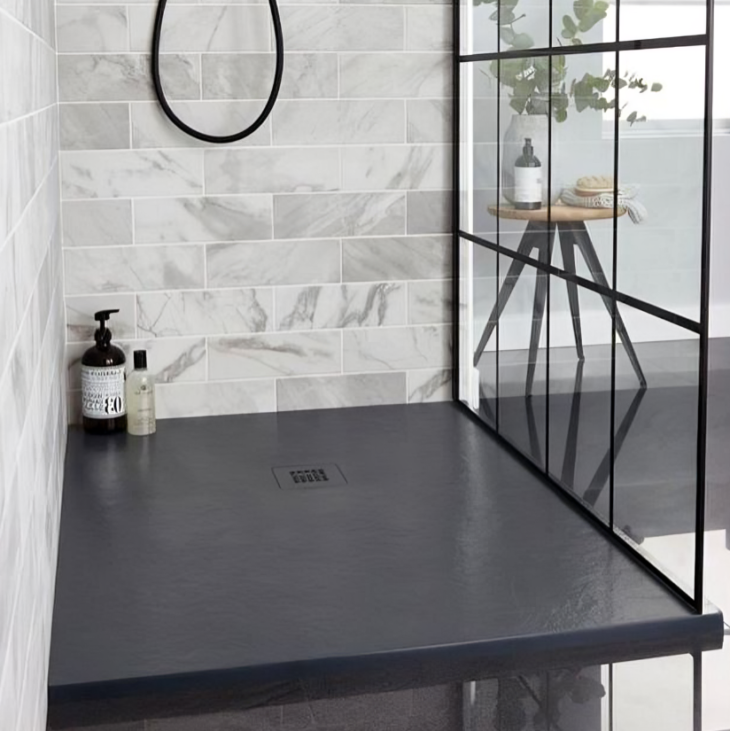 Kartell Naturals Stone Effect Rectangle Shower Tray - 1200mm - 1200mm x 900mm