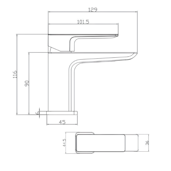 Sognare Mini Basin Tap - Matt Black - Image 3
