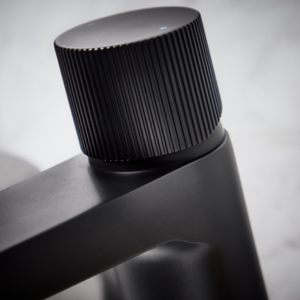 Fluted Koko Mini Basin Mixer Tap - Matt Black - Image 3