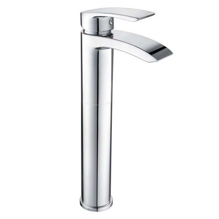 Chrome Tall High-Rise Single Lever Basin Tap