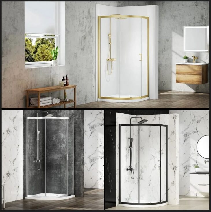 Merlyn Offset Quadrant Enclosure 1000 x 800mm - Available In 3 Colours