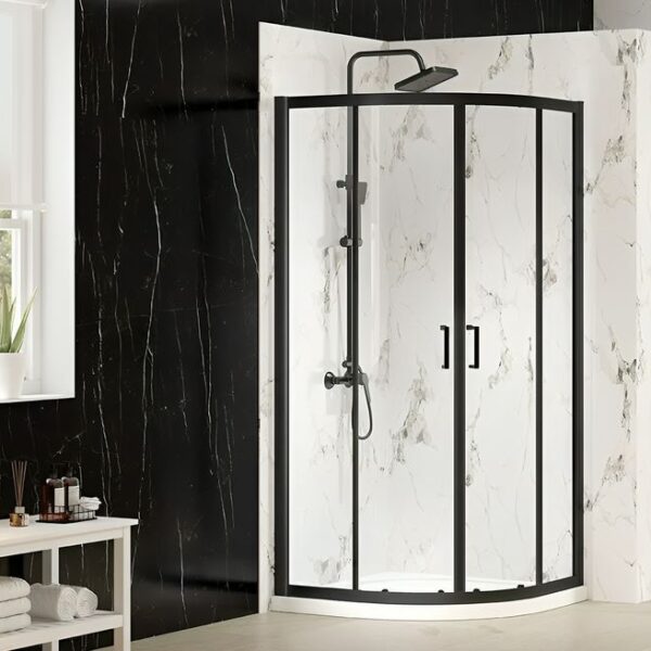 Merlin Mbox Quadrant Enclosure 900 x 900mm – Available In 3 Colours - Matt Black