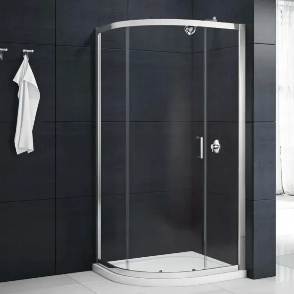 Merlyn Offset Quadrant Enclosure 900 x 760mm - Chrome - Image 5