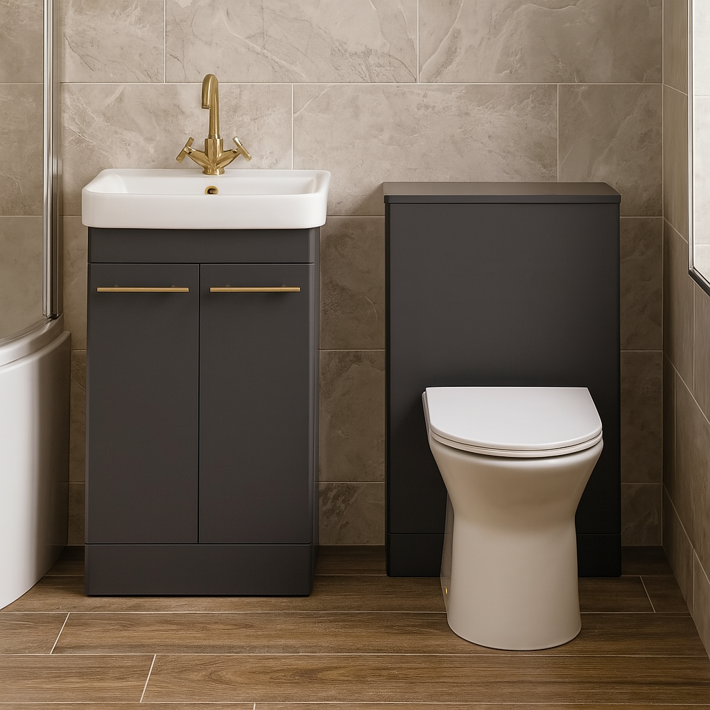 Kartell Kvit Options 24 Cool Grey WC Unit 500mm - Image 2