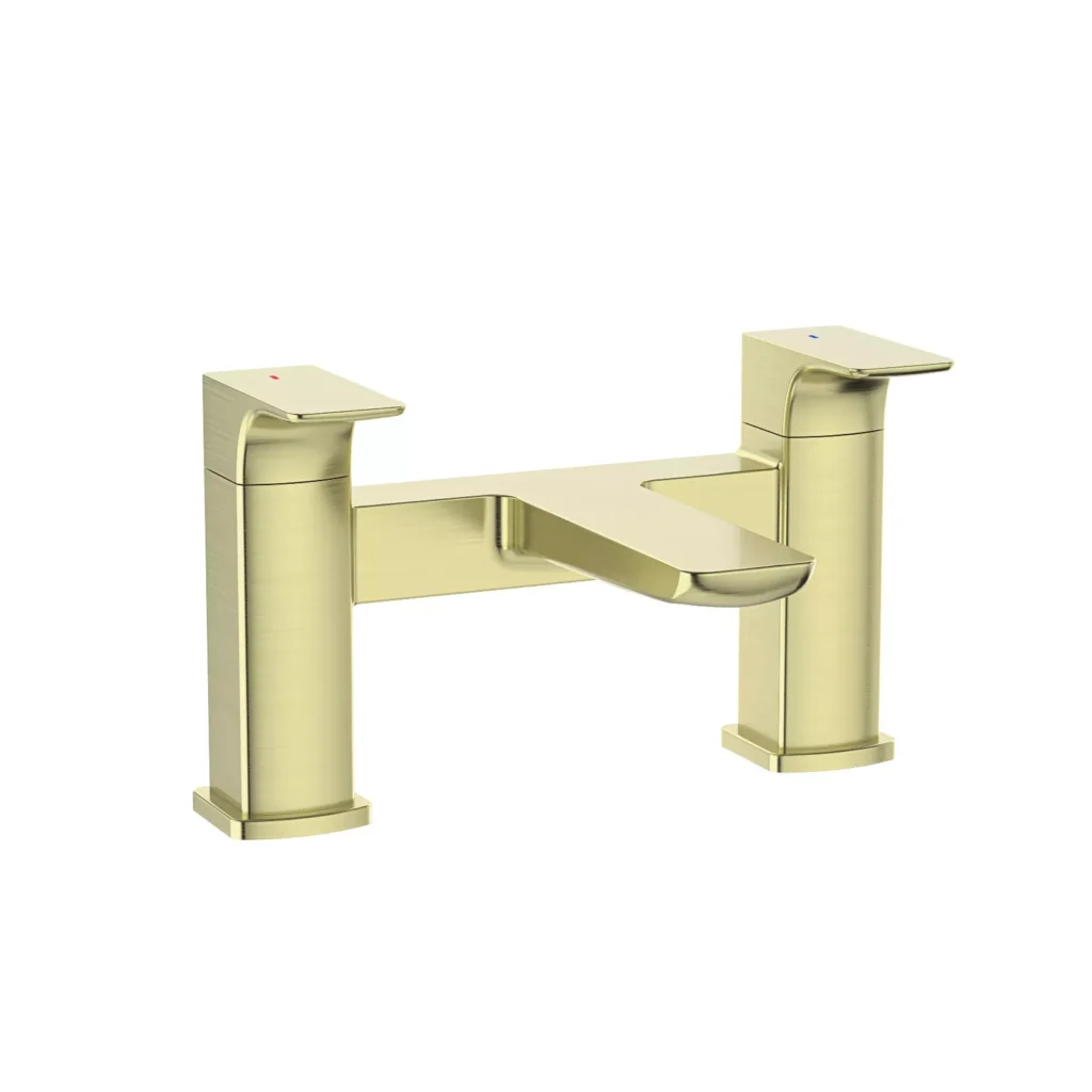 Brushed Brass Bathroom Set With Shower, Bath Package - Image 3