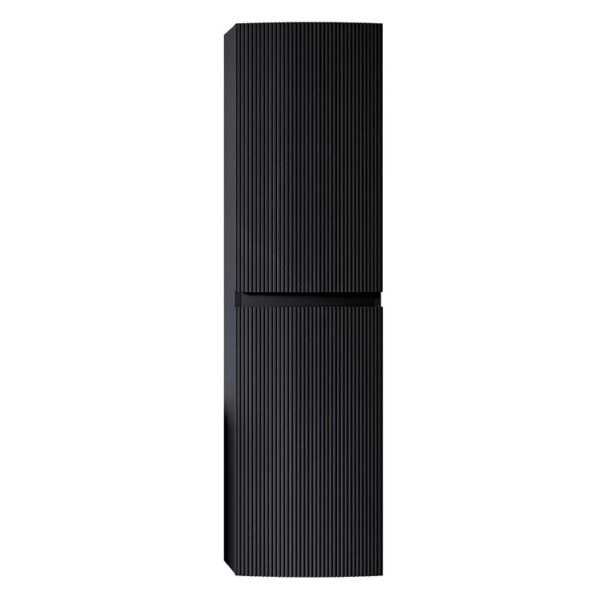 Giavani Valentina Matt Black Tall Storage Unit 1500mm