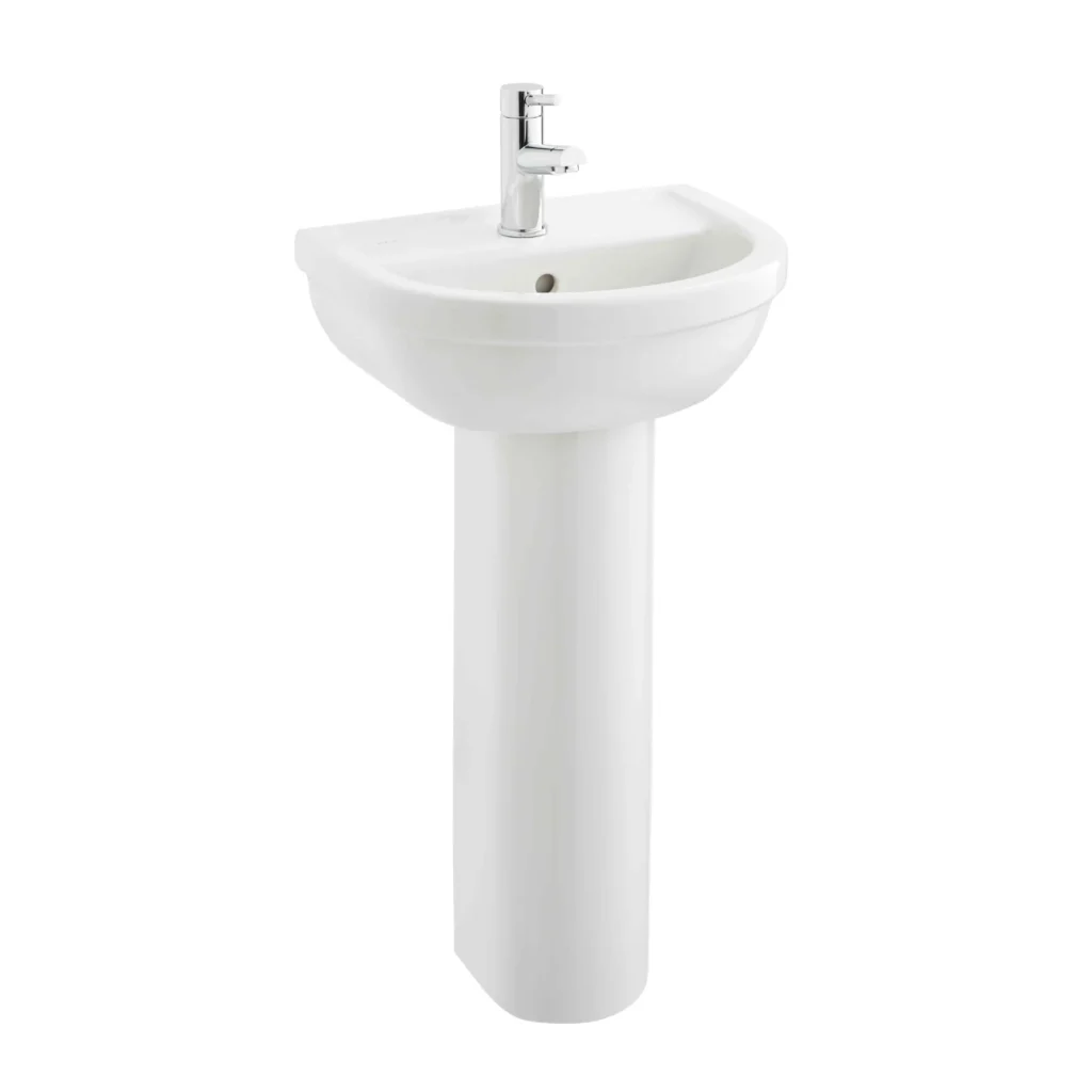Milton White Toilet & Basin Bathroom Set - Image 3
