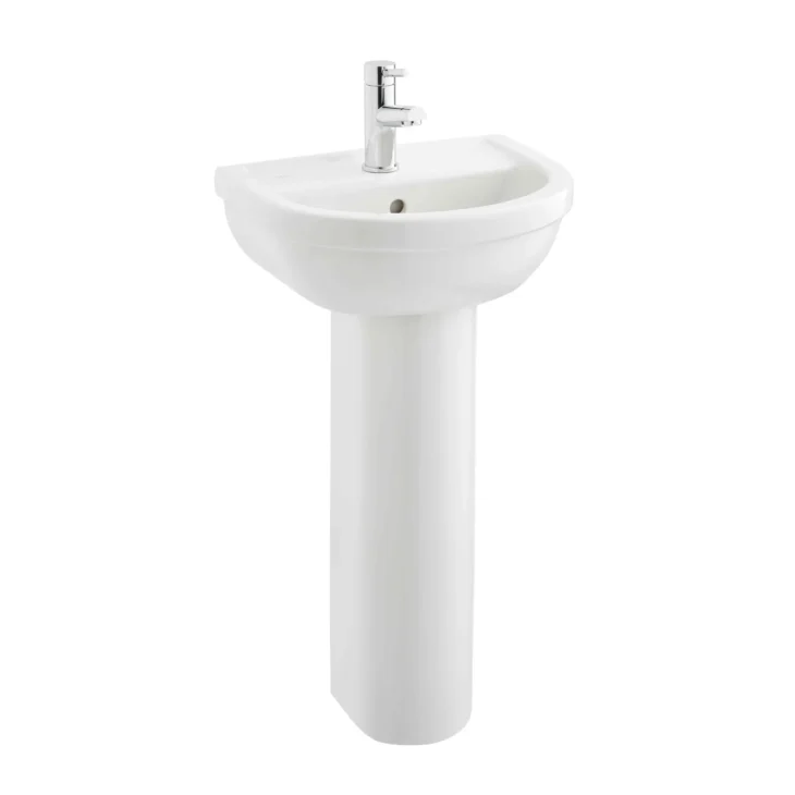 Milton White Toilet & Basin Bathroom Set - Image 3
