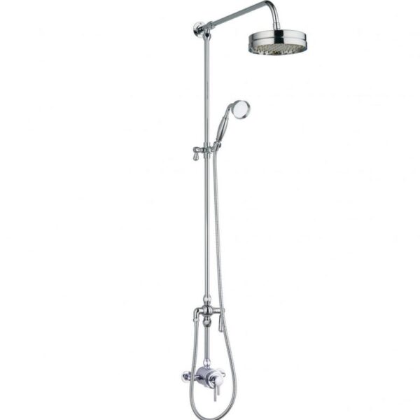 Tailored Bathroom Traditional Modern Overhead Shower Kit - Chrome