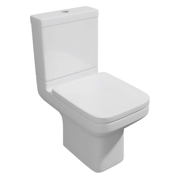 Kartell K-Vit Trim 600mm White Close Coupled WC With Cistern And Seat
