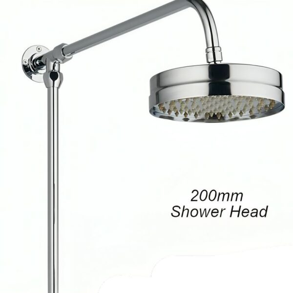 Tailored Bathroom Traditional Modern Overhead Shower Kit - Chrome - Image 3