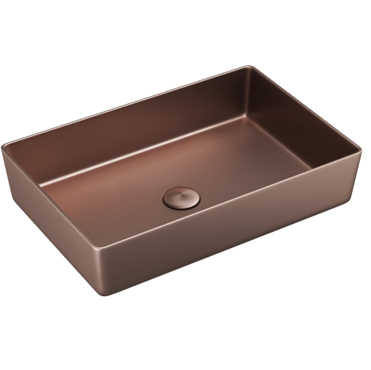 Sognare Core Metal Countertop Brushed Bronze Basin