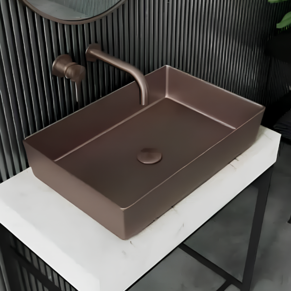 Sognare Core Metal Countertop Brushed Bronze Basin - Image 2
