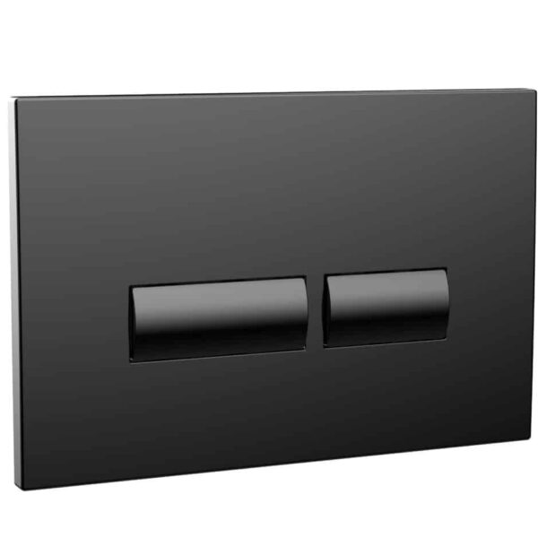 Sognare Square Black Dual Pneumatic Toilet Flush Button