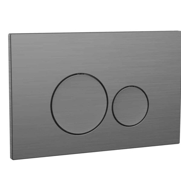 Sognare Round Gunmetal Dual Pneumatic Toilet Flush Button