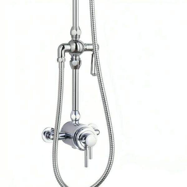 Tailored Bathroom Traditional Modern Overhead Shower Kit - Chrome - Image 5