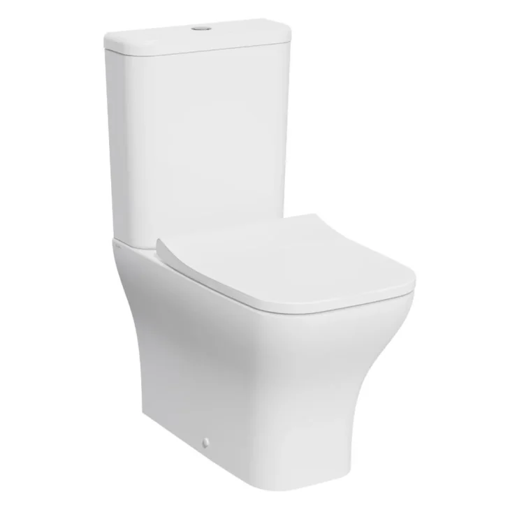 Kvit Eklipse Square Rimless Close Coupled Toilet & Soft Close Seat