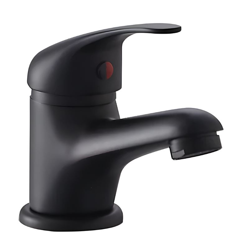 Mono Basin Mixer Tap Single Lever Handle - Matt Black - Image 2
