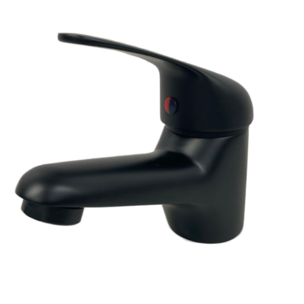 Mono Basin Mixer Tap Single Lever Handle - Matt Black - Image 3