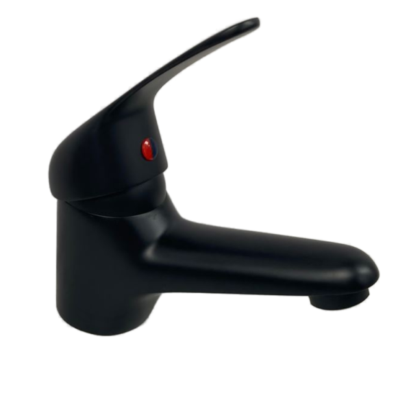 Mono Basin Mixer Tap Single Lever Handle - Matt Black - Image 5