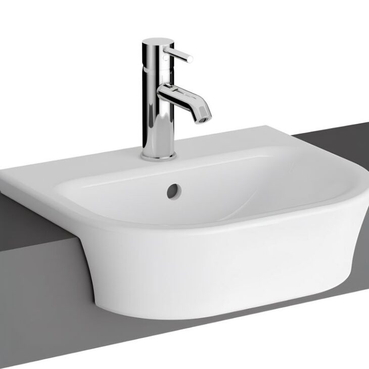 Kartell Eklipse Round Semi Recessed White Basin